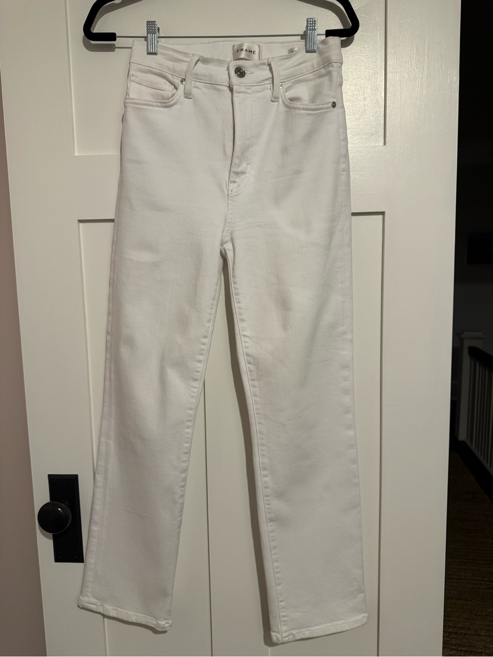 Frame Denim - Le Sleek Straight White Jeans - Picture 6 of 11